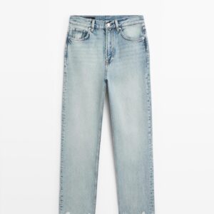 ZARA Women's High-Waisted Wide Leg Jeans
